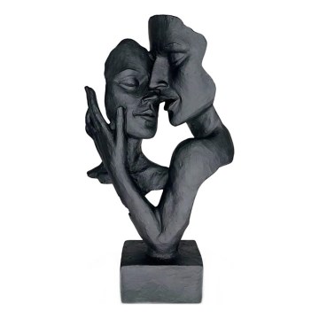 Asztali dísz 29x9x17 cm gyanta/fekete