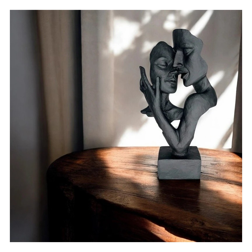 Asztali dísz 29x9x17 cm gyanta/fekete