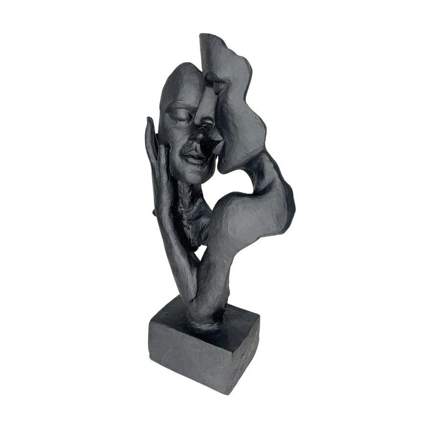 Asztali dísz 29x9x17 cm gyanta/fekete