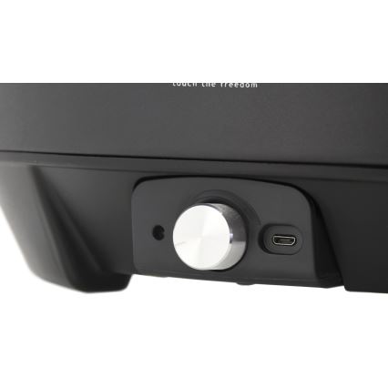 Asztali faszenes grillsütő 4xAA/USB fekete