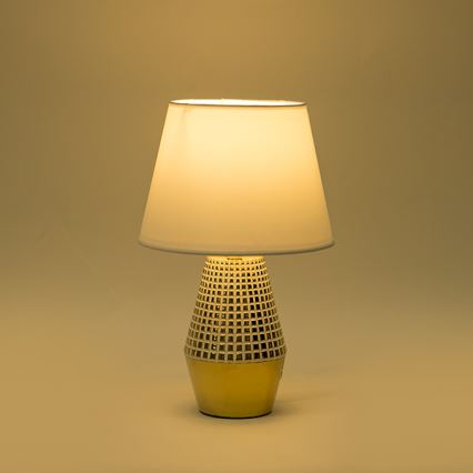 Asztali lámpa 1xE14/40W/230V fehér/arany