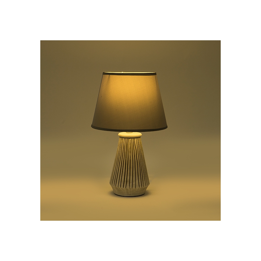 Asztali lámpa 1xE14/40W/230V patinás/szürke