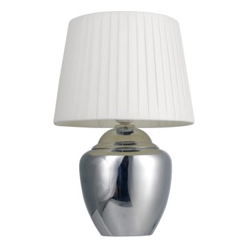 Asztali lámpa 1xE27/25W/230V fényezett króm