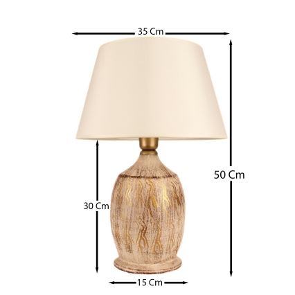 Asztali lámpa 1xE27/40W/230V arany