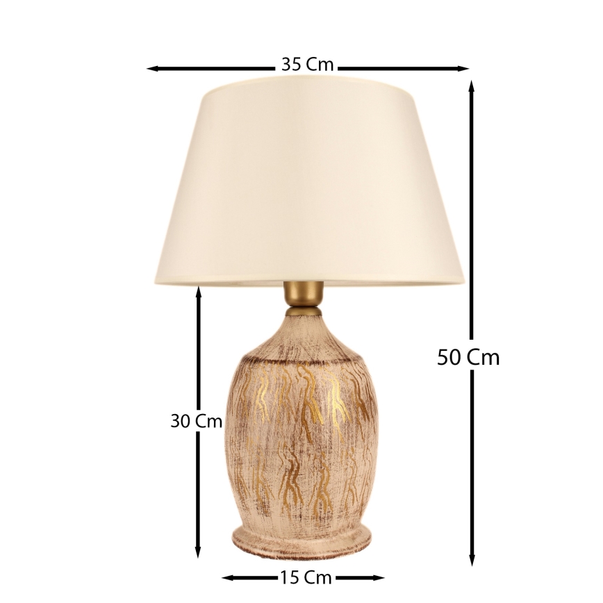 Asztali lámpa 1xE27/40W/230V arany