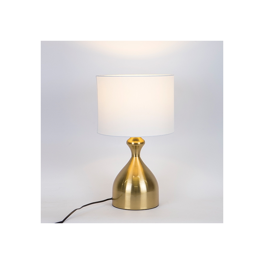 Asztali lámpa 1xE27/40W/230V fehér/arany