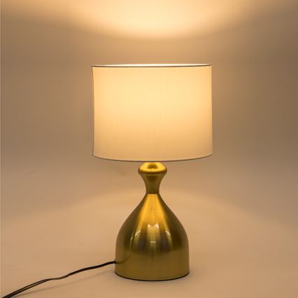 Asztali lámpa 1xE27/40W/230V fehér/arany