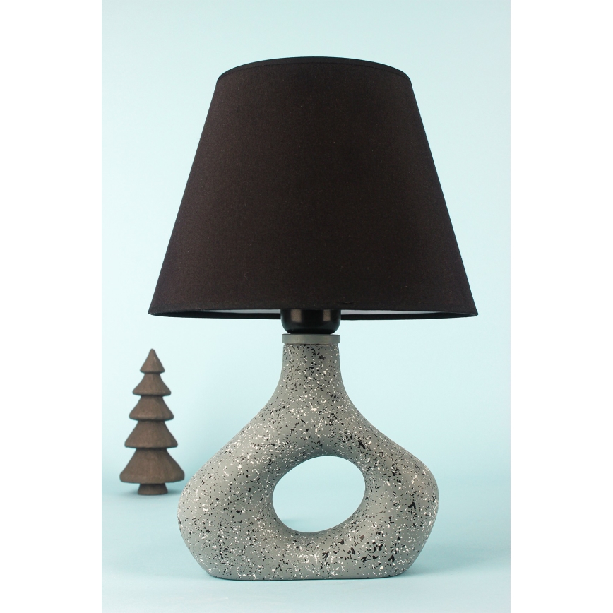 Asztali lámpa 1xE27/40W/230V fekete/zöld