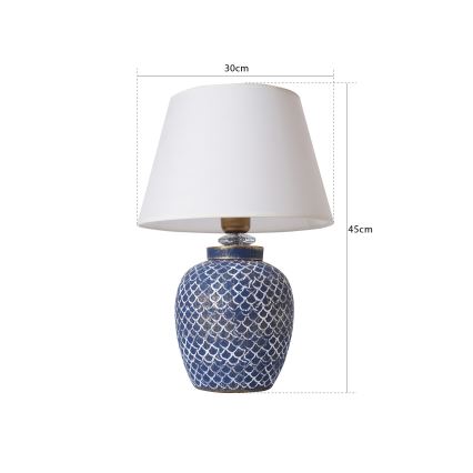 Asztali lámpa 1xE27/40W/230V kék