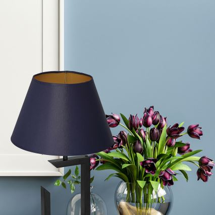 Asztali lámpa 1xE27/60W/230V 45 cm kék/arany