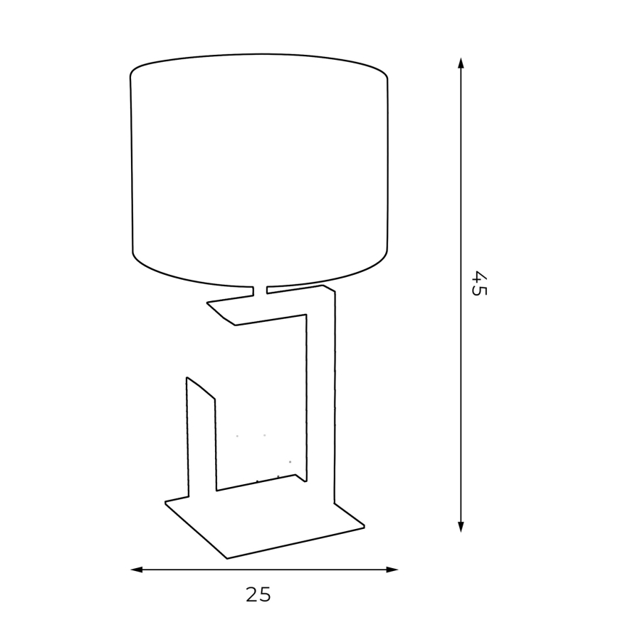 Asztali lámpa 1xE27/60W/230V 45 cm zöld/arany