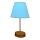 Asztali lámpa 1xE27/60W/230V kék/réz