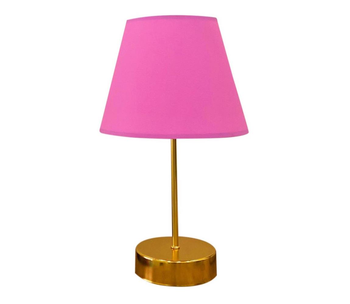 Asztali lámpa 1xE27/60W/230V rózsaszín/réz 390FLH1712