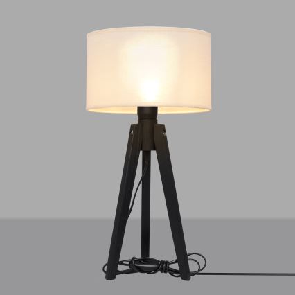 Asztali lámpa ALBA 1xE27/15W/230V krémes/fenyő