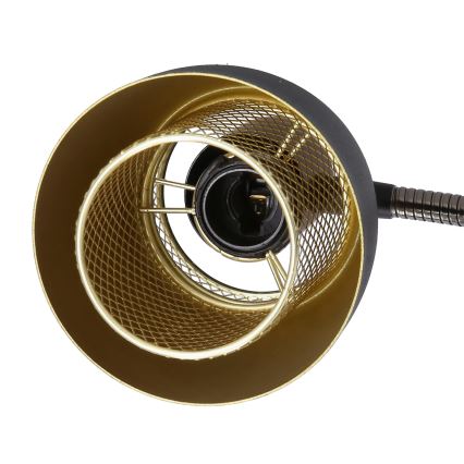 Asztali lámpa ALEKSANDRIA 1xE14/40W/230V fekete/arany