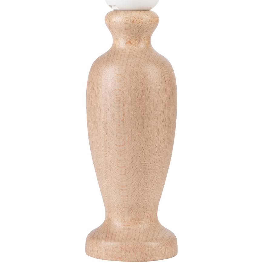 Asztali lámpa AMFORA 1xE27/60W/230V bézs/bükkfa