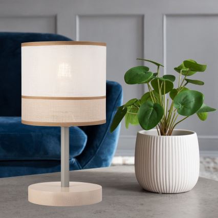 Asztali lámpa ANDREA 1xE27/60W/230V bükk