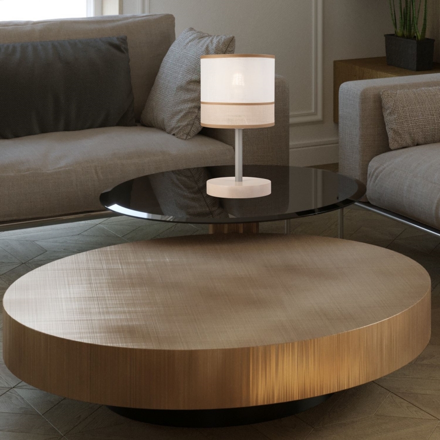 Asztali lámpa ANDREA 1xE27/60W/230V bükk