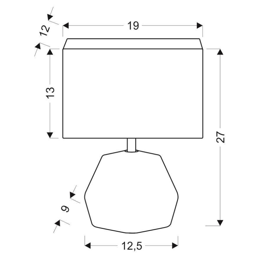 Asztali lámpa ANIMI 1xE14/40W/230V szürke