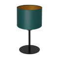Asztali lámpa ARDEN 1xE27/60W/230V á. 18 cm zöld/arany