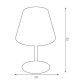 Asztali lámpa ARDEN 1xE27/60W/230V á. 20 cm fekete/fehér