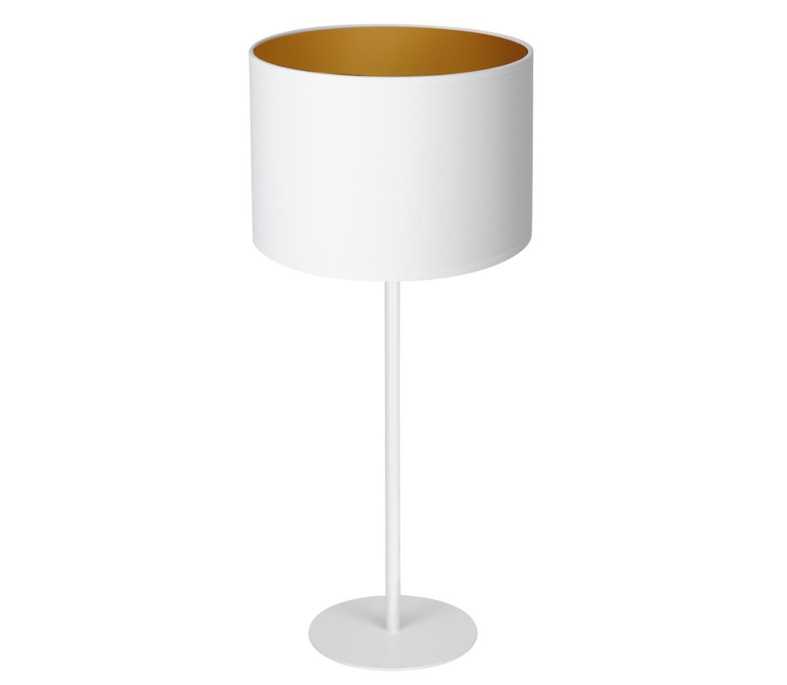  Asztali lámpa ARDEN 1xE27/60W/230V á. 25 cm fehér/arany 