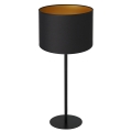 Asztali lámpa ARDEN 1xE27/60W/230V á. 25 cm fekete/arany
