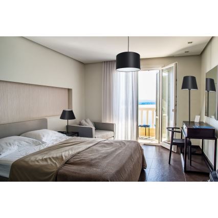 Asztali lámpa ARDEN 1xE27/60W/230V á. 30 cm fehér/fekete