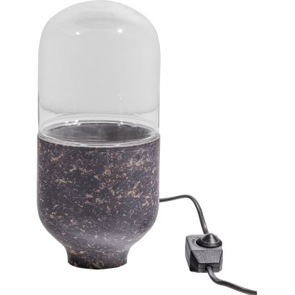 Asztali lámpa ASEL 1xE27/25W/230V márvány szürke/barna