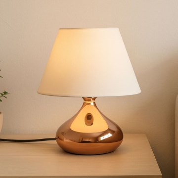 Asztali lámpa ASPARAGUS 1xE27/40W/230V rézszínű