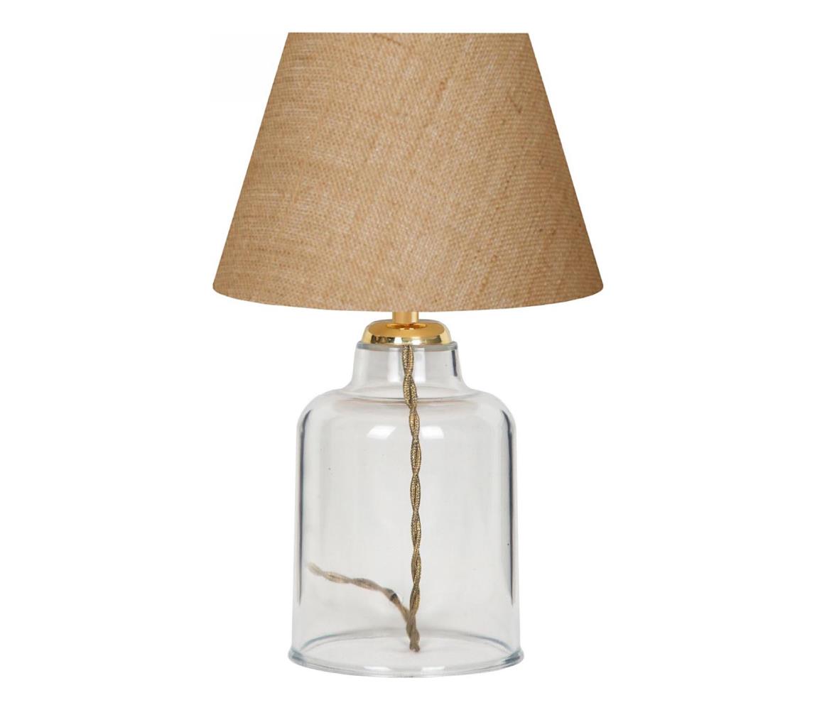 Asztali lámpa AYD 1xE27/40W/230V barna/átlátszó 780SGN2558