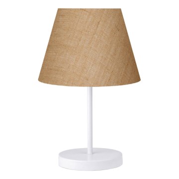 Asztali lámpa AYD 1xE27/40W/230V barna/fehér