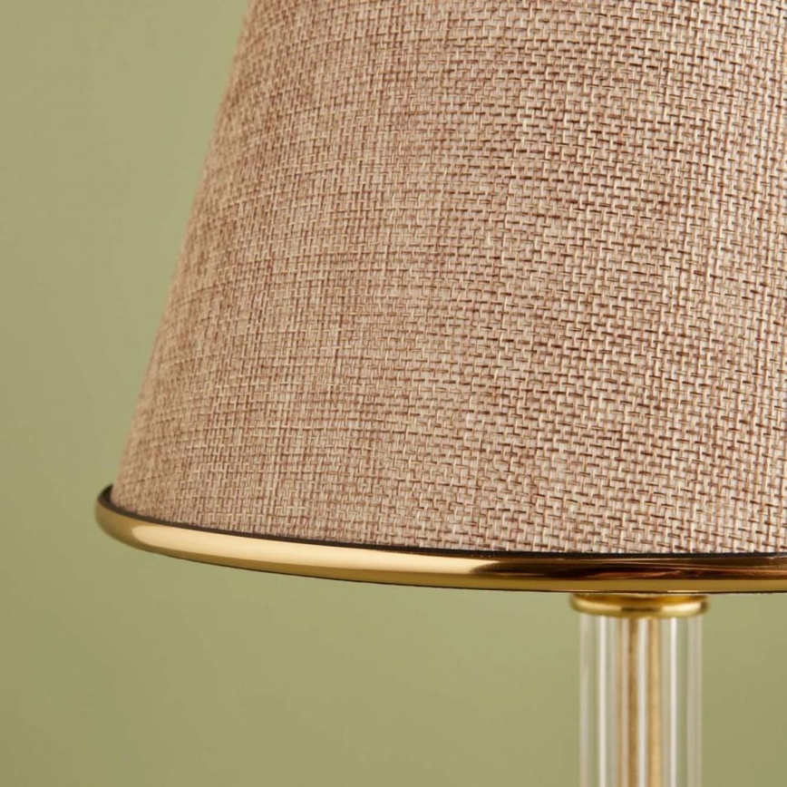 Asztali lámpa AYD 1xE27/40W/230V bézs/arany