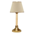 Asztali lámpa AYD 1xE27/40W/230V bézs/arany