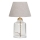 Asztali lámpa AYD 1xE27/40W/230V szürke/átlátszó