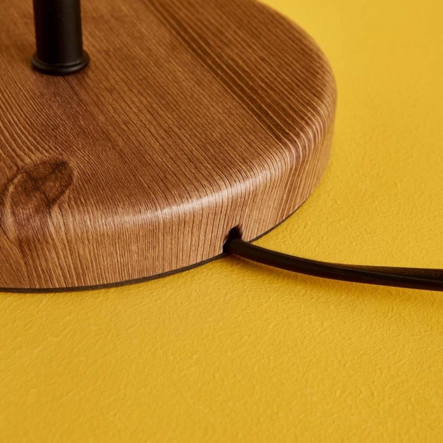 Asztali lámpa AYD 1xE27/40W/230V zöld/barna