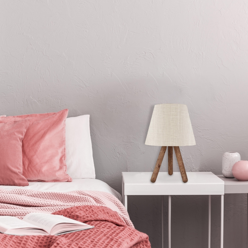 Asztali lámpa AYD 1xE27/60W/230V bézs