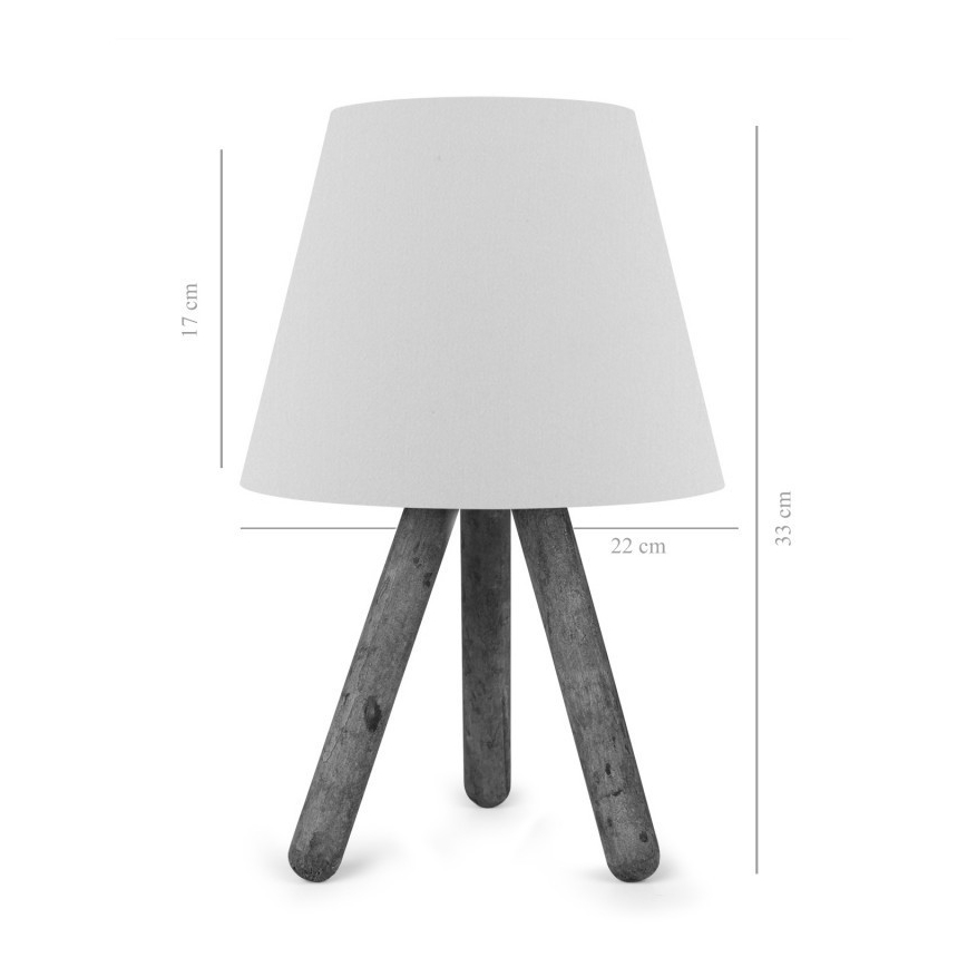 Asztali lámpa AYD 1xE27/60W/230V krém