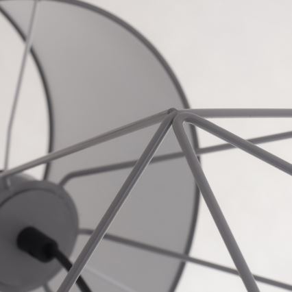 Asztali lámpa BASKET 1xE27/60W/230V szürke