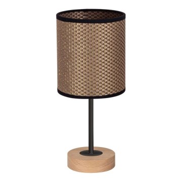 Asztali lámpa BENITA 1xE27/60W/230V 30 cm barna/tölgy