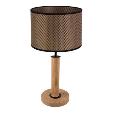 Asztali lámpa BENITA 1xE27/60W/230V 48 cm barna/tölgy