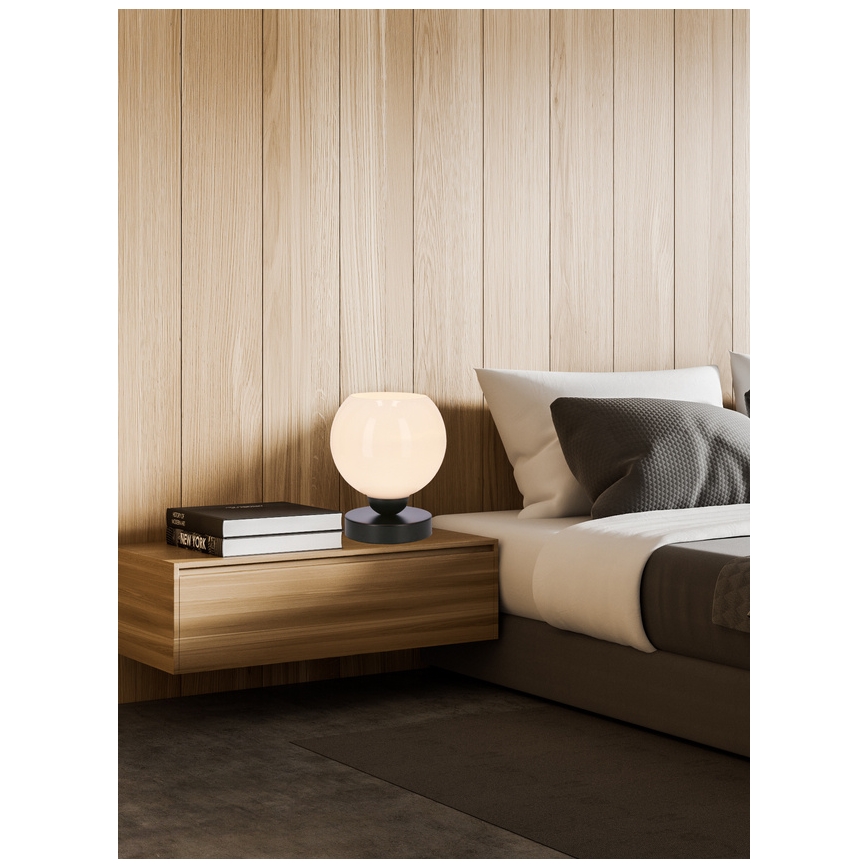 Asztali lámpa CALDERA 1xE27/60W/230V fekete