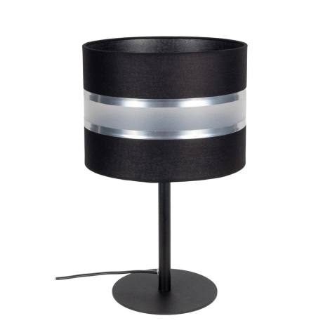 Asztali lámpa CORAL 1xE27/60W/230V fekete