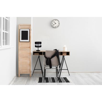 Asztali lámpa CORAL 1xE27/60W/230V fekete