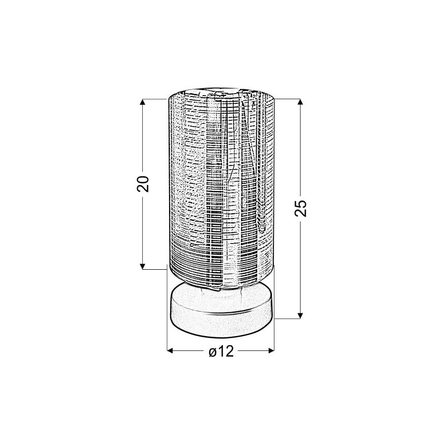 Asztali lámpa COX 1xE27/60W/230V arany