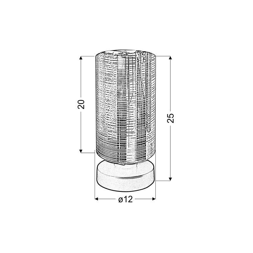 Asztali lámpa COX 1xE27/60W/230V