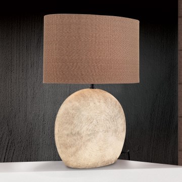 Asztali lámpa ETHNO 1xE27/60W/230V kerámia barna/bézs