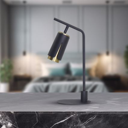 Asztali lámpa FLOWER 1xGU10/8W/230V fekete