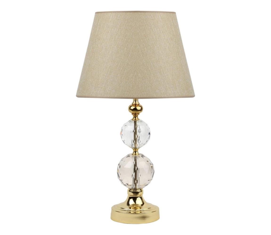 Asztali lámpa GOLD CRYSTAL 1xE27/40W/230V bézs/arany 461MRL1126