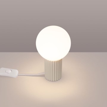 Asztali lámpa HALO 1xG9/8W/230V átm. 12 cm krémes